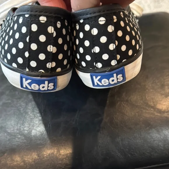 Keds size 8 Classic Black and White Polka Dot Shoes - Picture 5 of 6